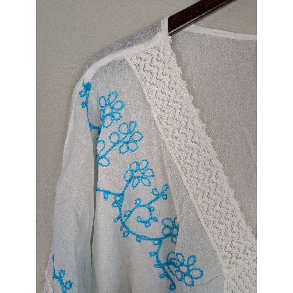 Beach by Exist Cotton Embroidered Kimono Cover Up - Picture 3 of 11
